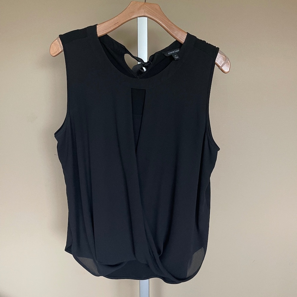 41 Hawthorn Stitch Fix Black Sleeveless Top